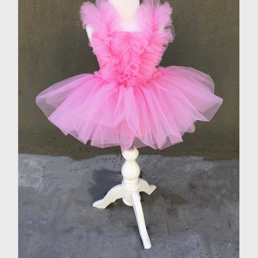 Pink Halter Baby Tutu Dress